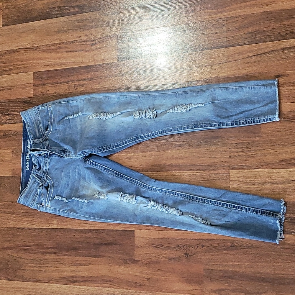 Distressed jeans